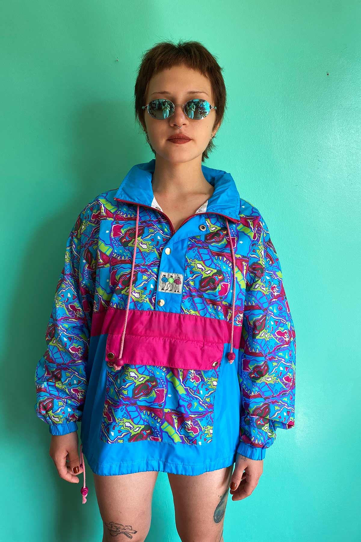 Vintage 90lar Kanguru Yağmurluk