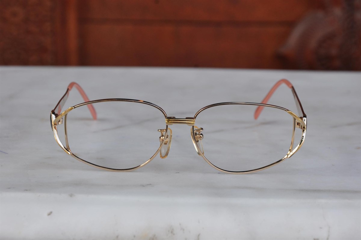 vintage altın kaplama optik çerçeve