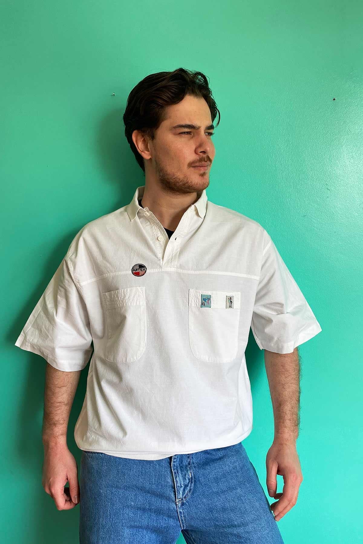Vintage Beyaz Cotton Tshirt