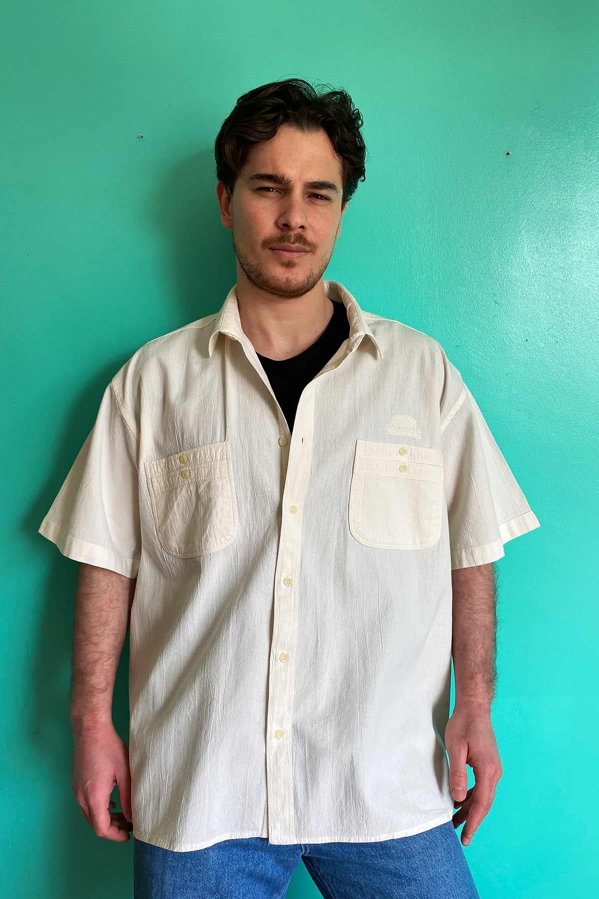 Vintage Beyaz Gömlek