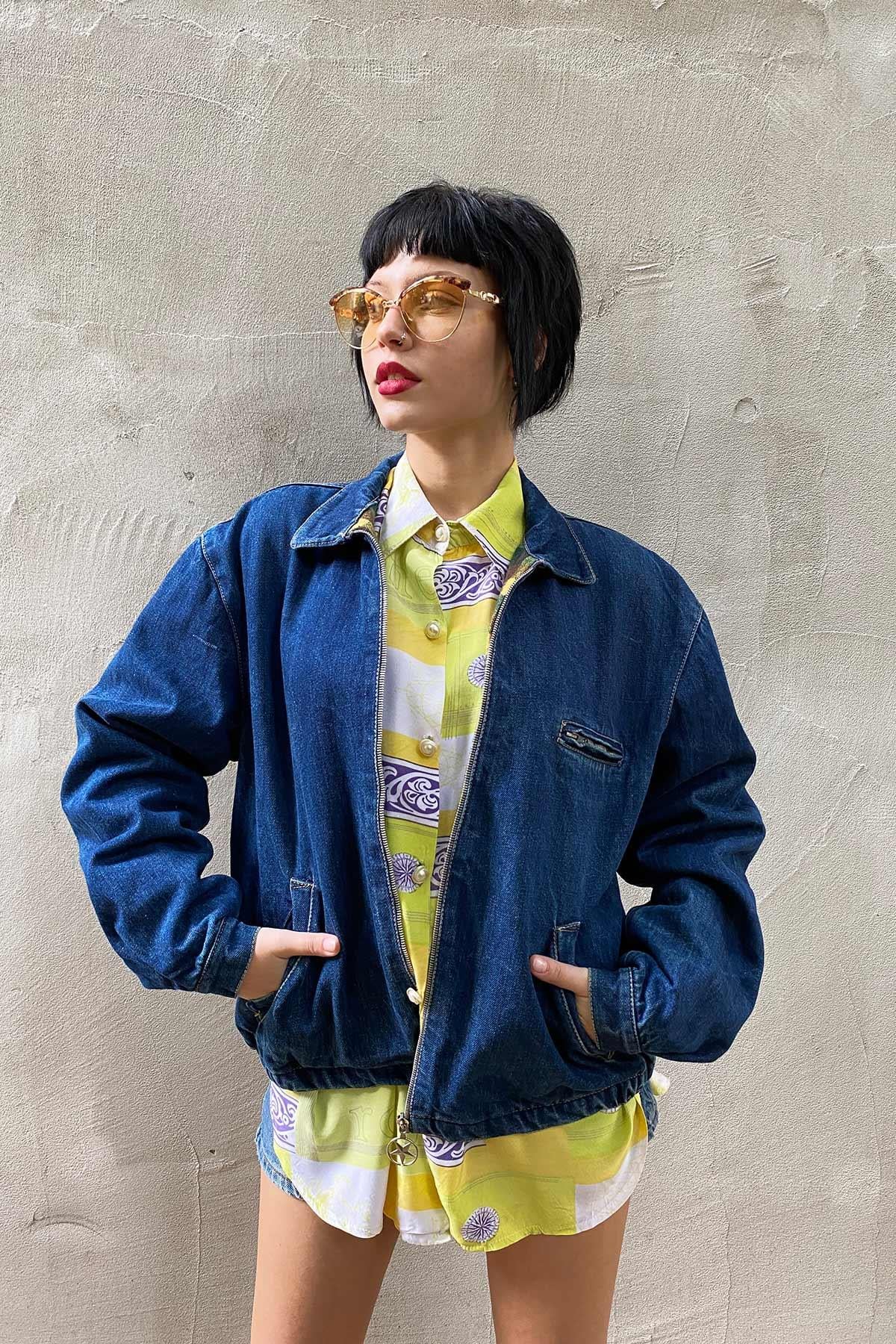 Vintage Bomber Kot Ceket