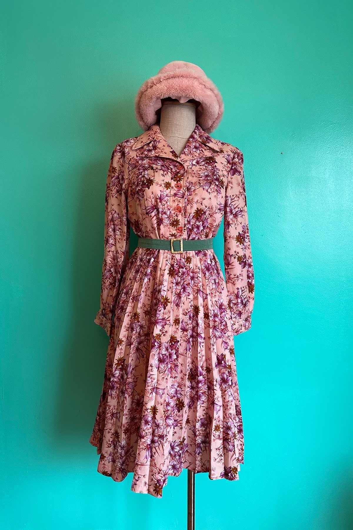 Vintage Çiçekli Elbise