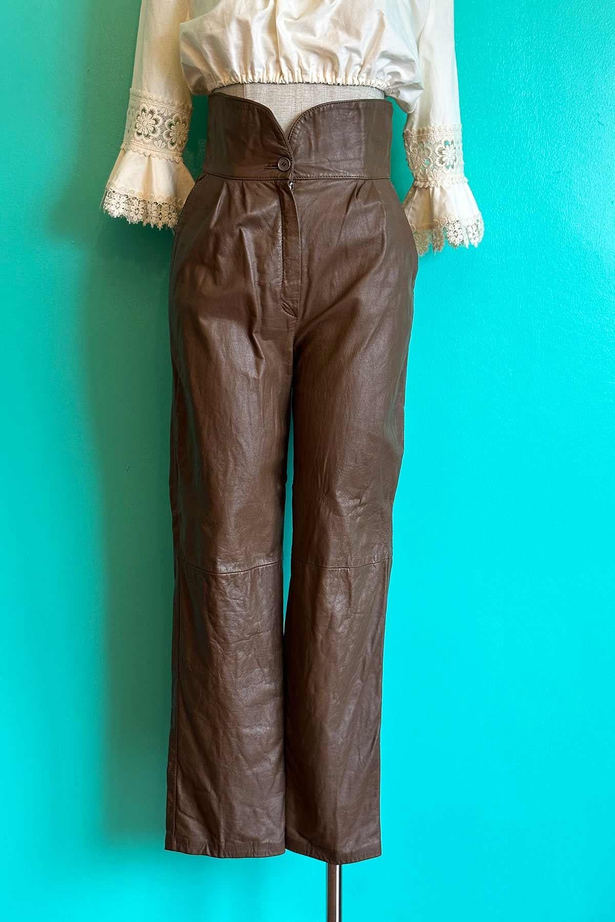 Vintage Deri Pantolon