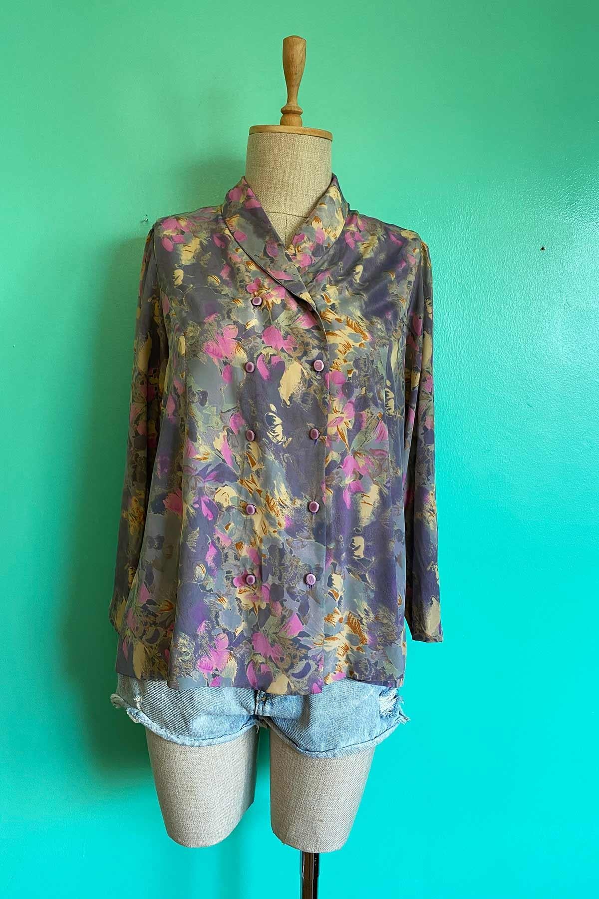 Vintage Desenli Gömlek