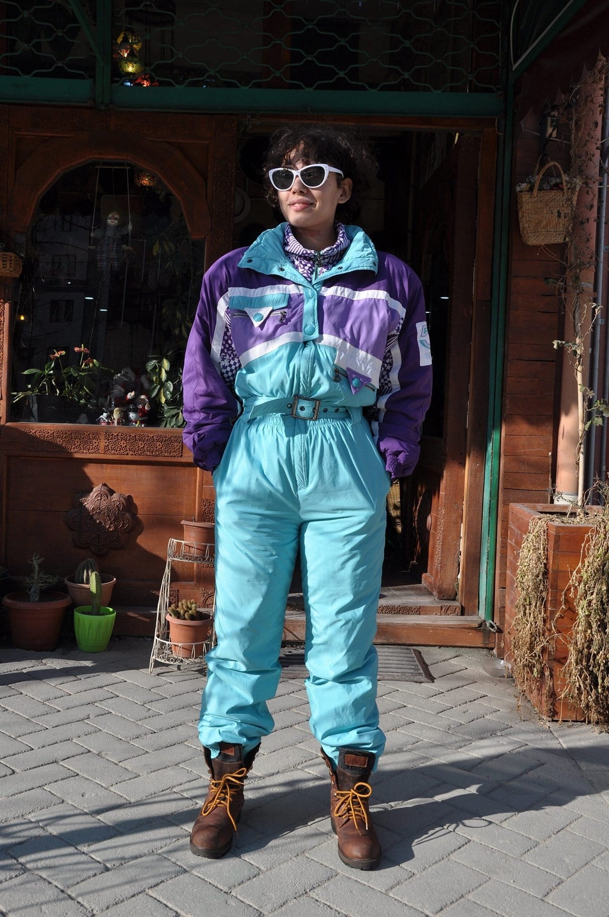 Vintage kayakçı tulum