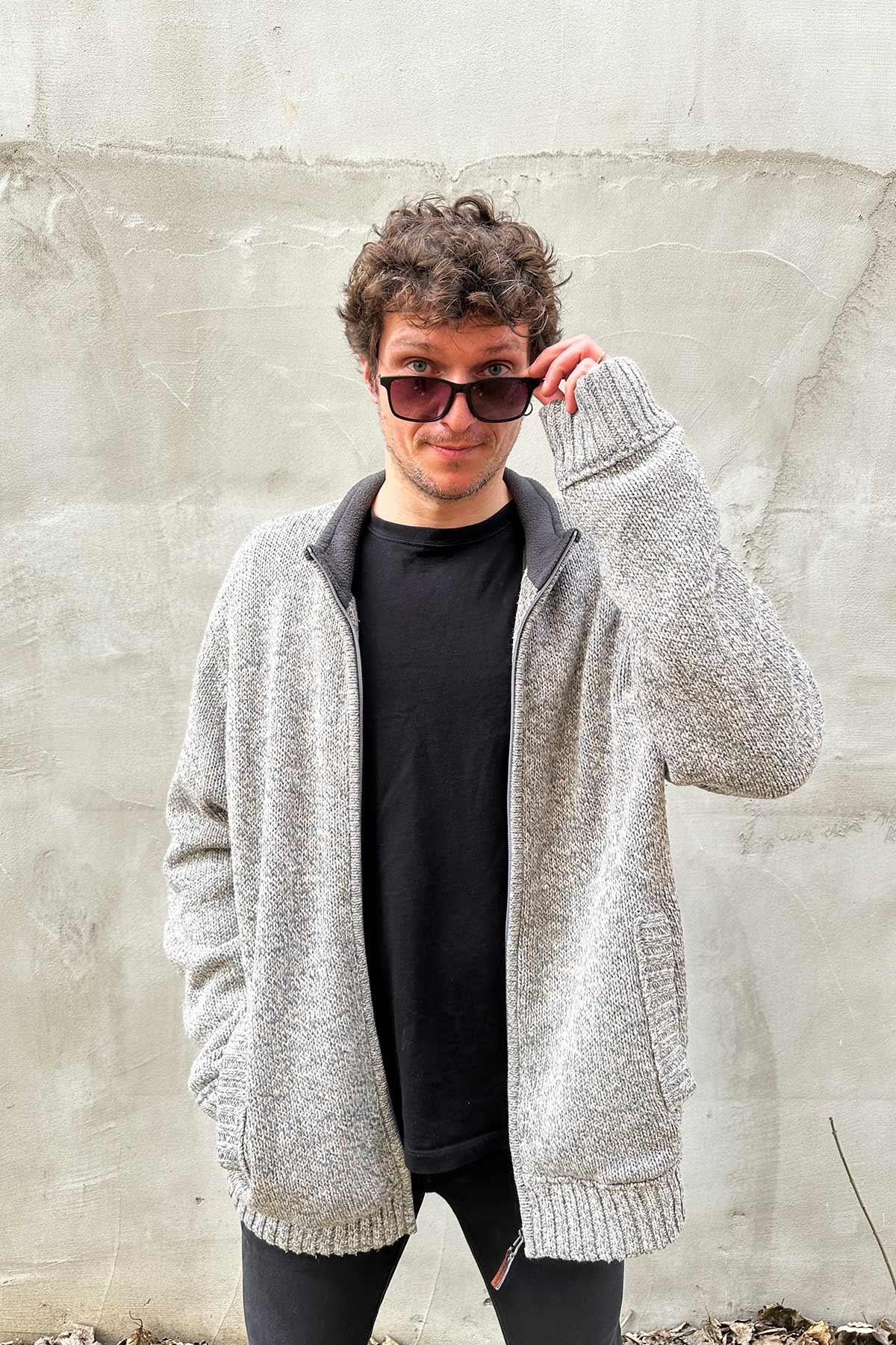 Vintage Oversize Yün Hırka