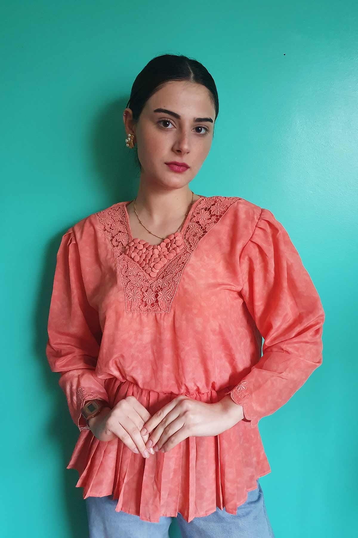 Vintage Özel Dikim Gömlek