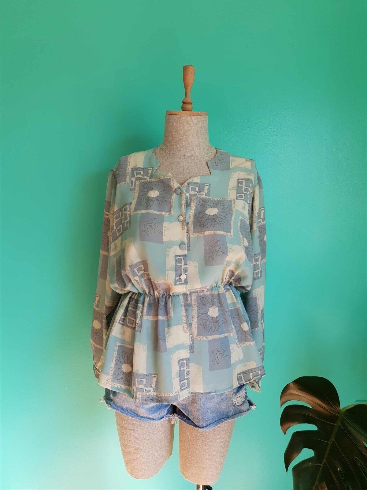 Vintage Özel Dikim Gömlek Bluz