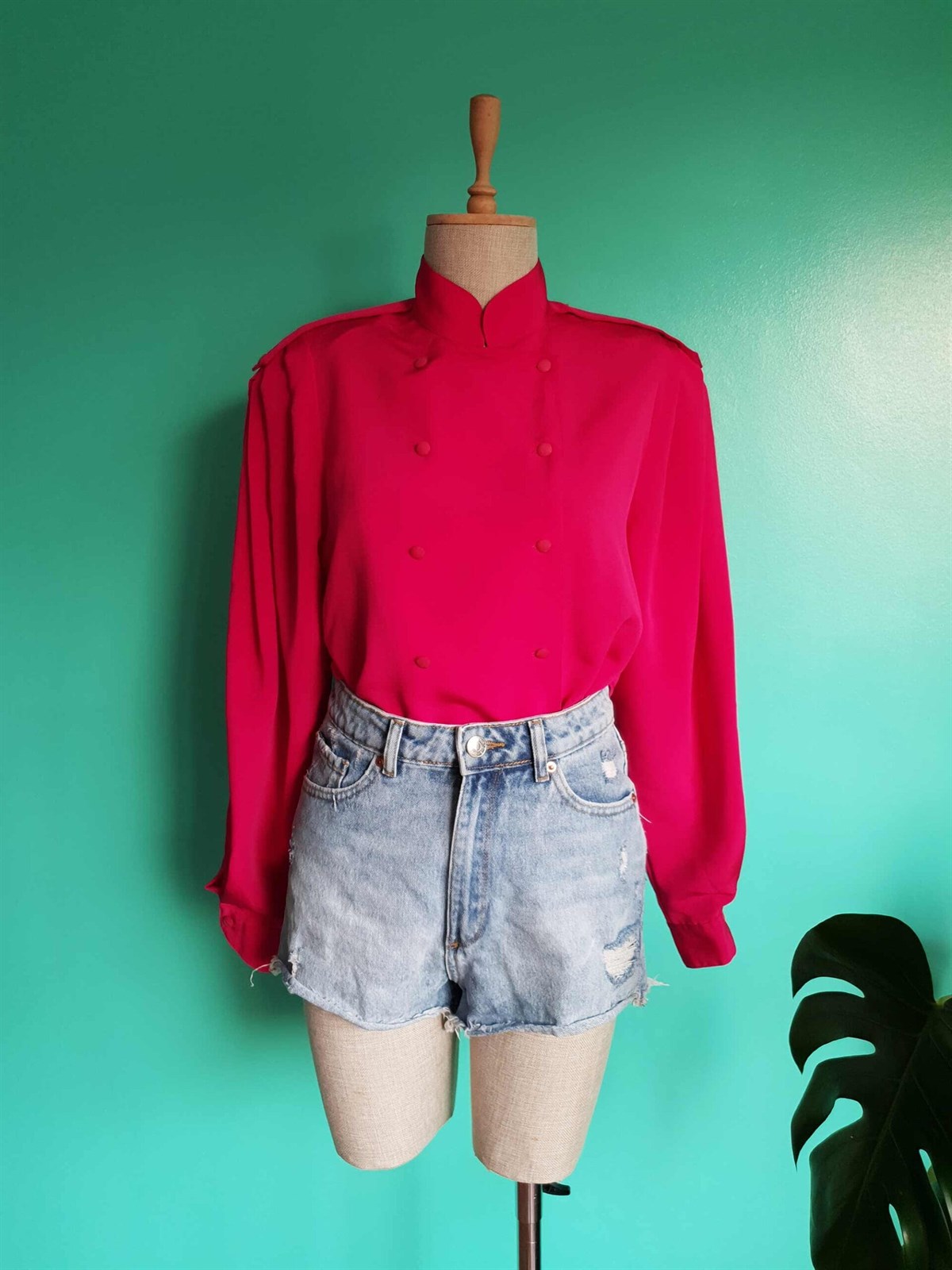 Vintage Pembe Gömlek