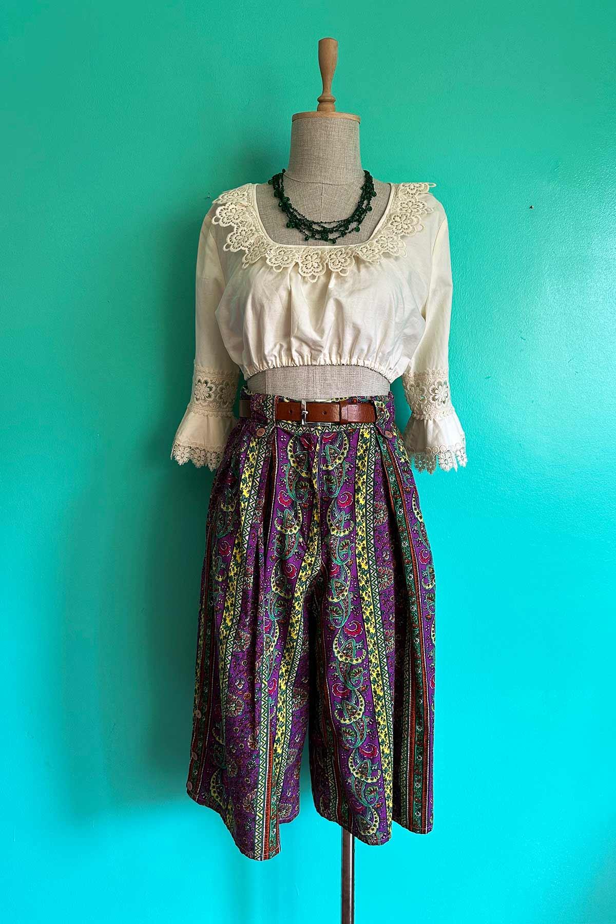 Vintage Renkli Şort