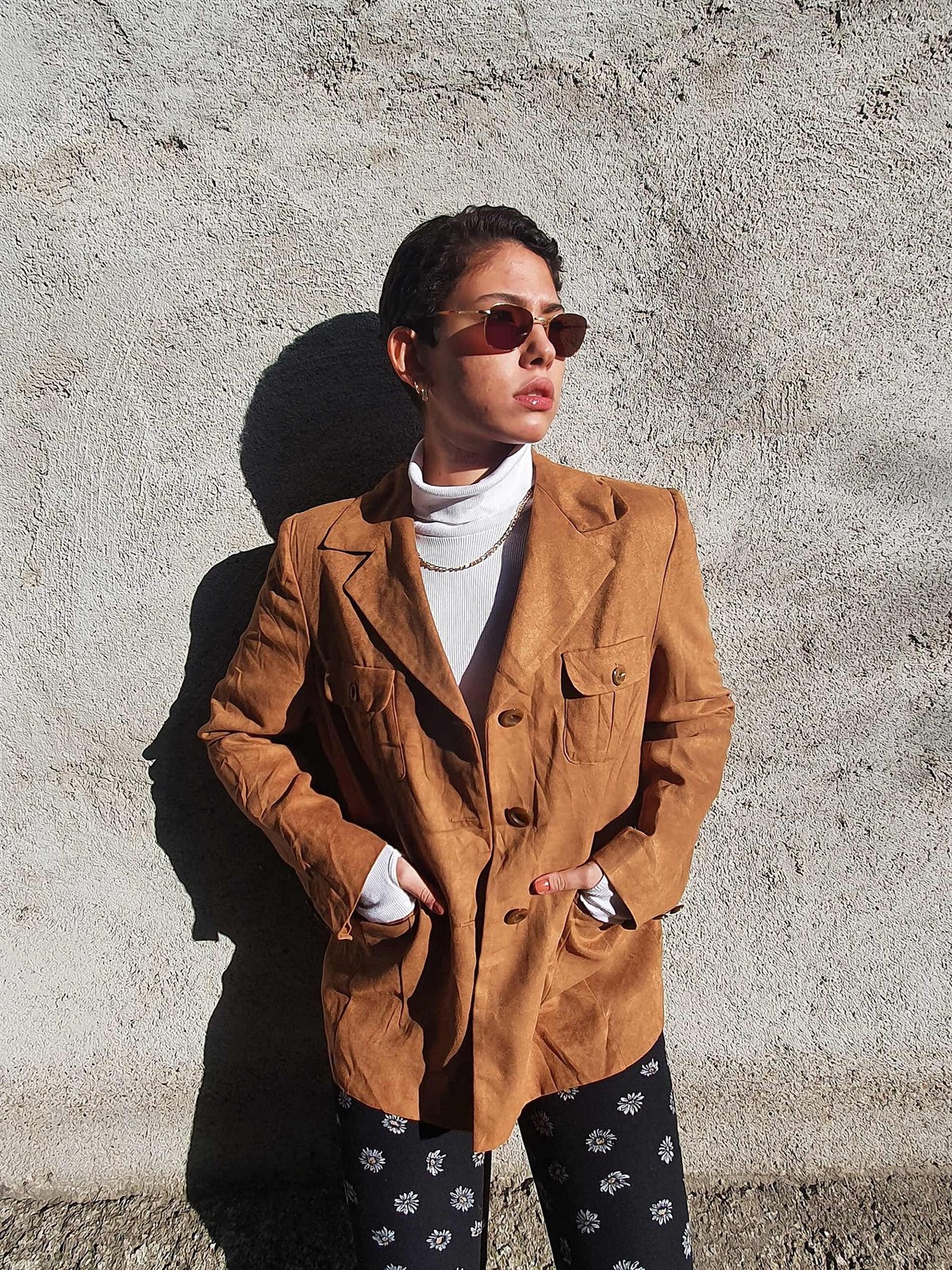 Vintage Süet Blazer Ceket