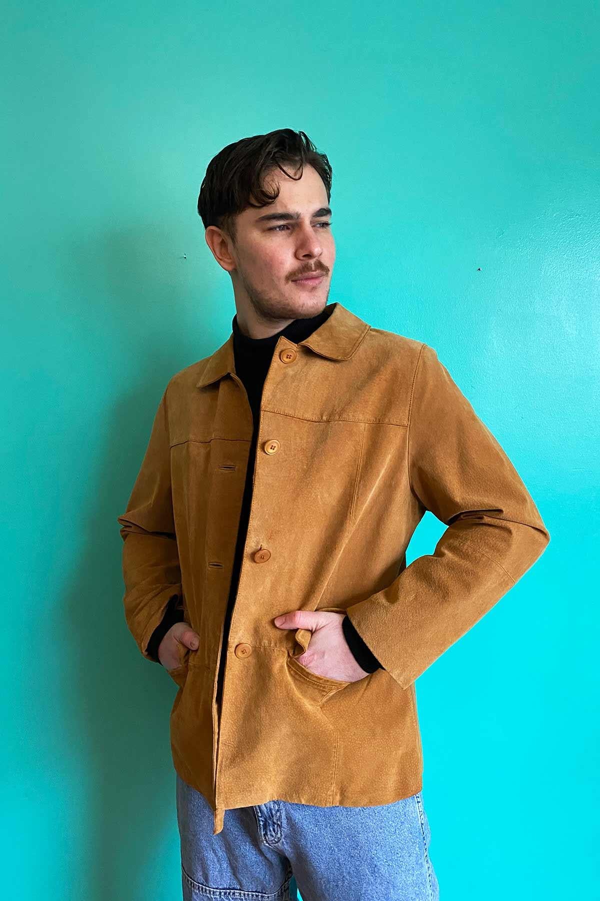 Vintage Süet Deri Ceket