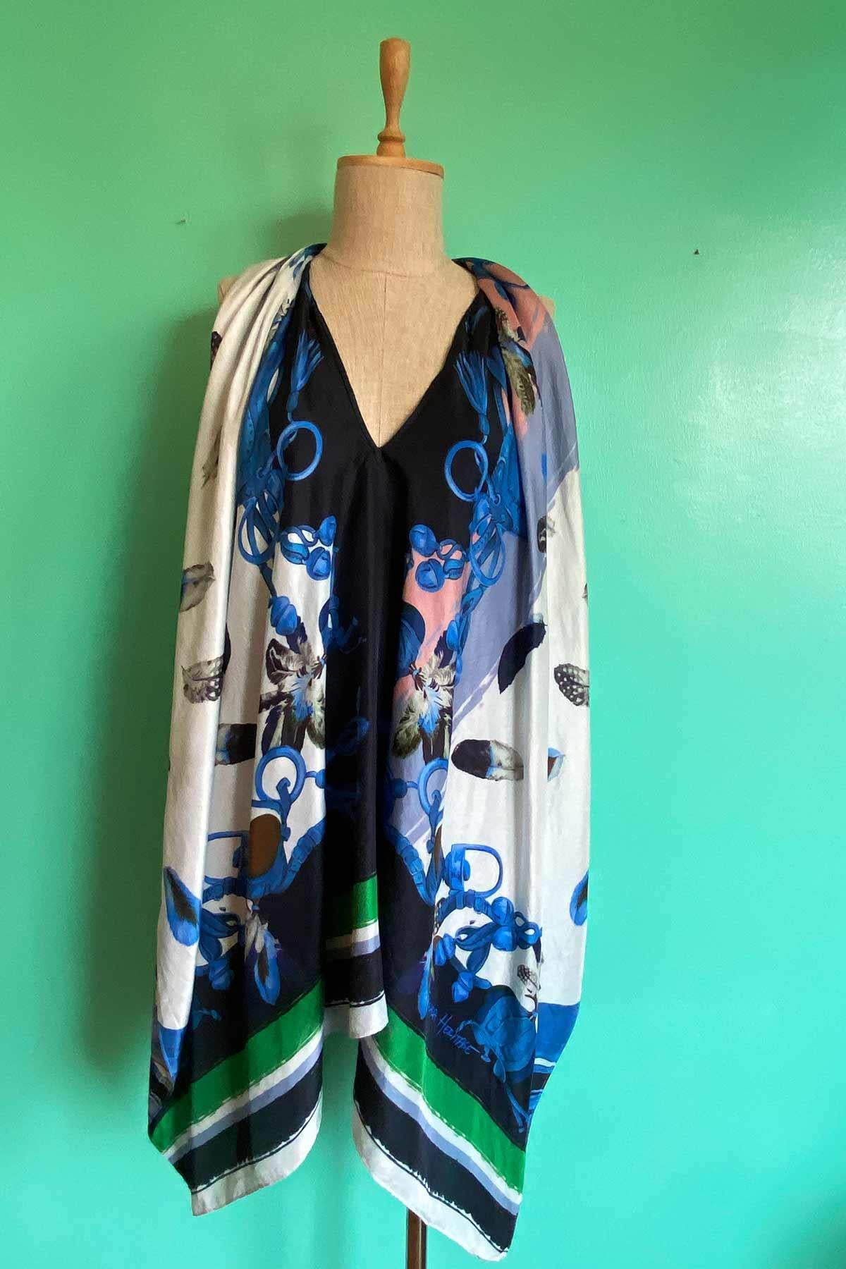 Escada Saf İpek Vintage Gömlek