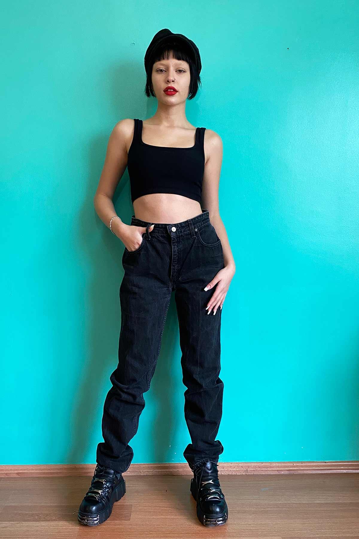 Lee Vintage Siyah Jean Pantolon