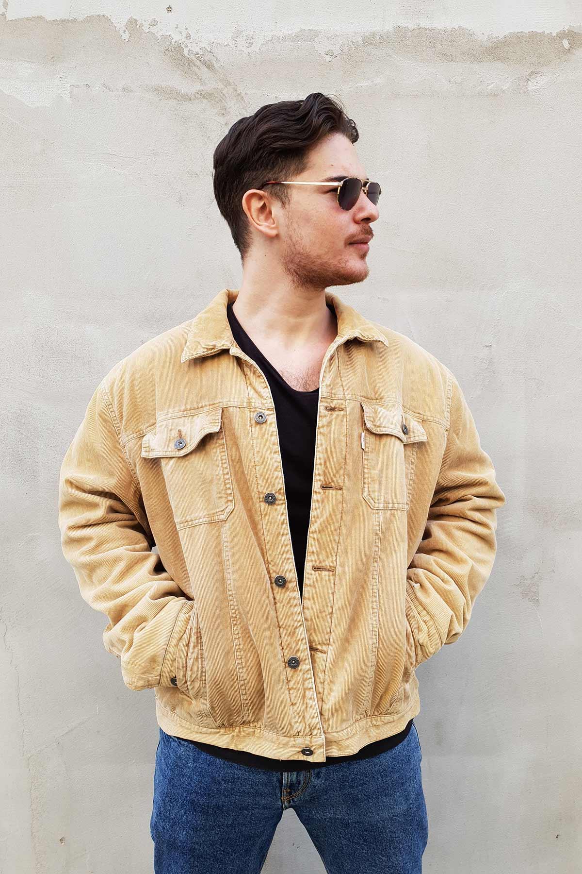 s.Oliver Vintage Fitilli Kadife Mont