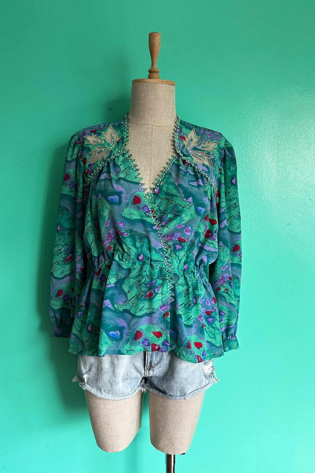 Vintage 60lar Özel Dikim Bluz