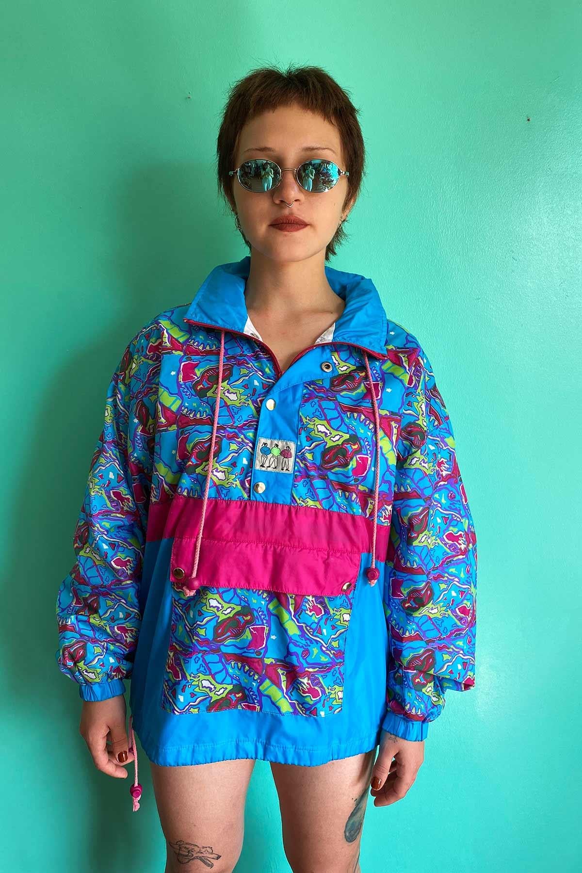 Vintage 90lar Kanguru Yağmurluk