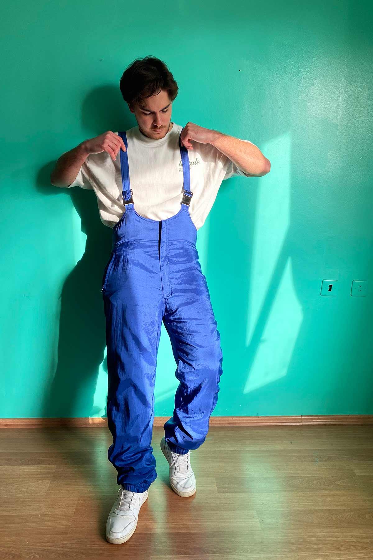 Vintage Askılı Eşofman Pantolon