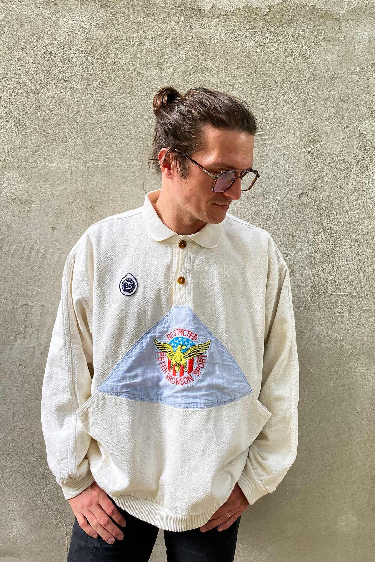 Vintage Beyaz Sweatshirt