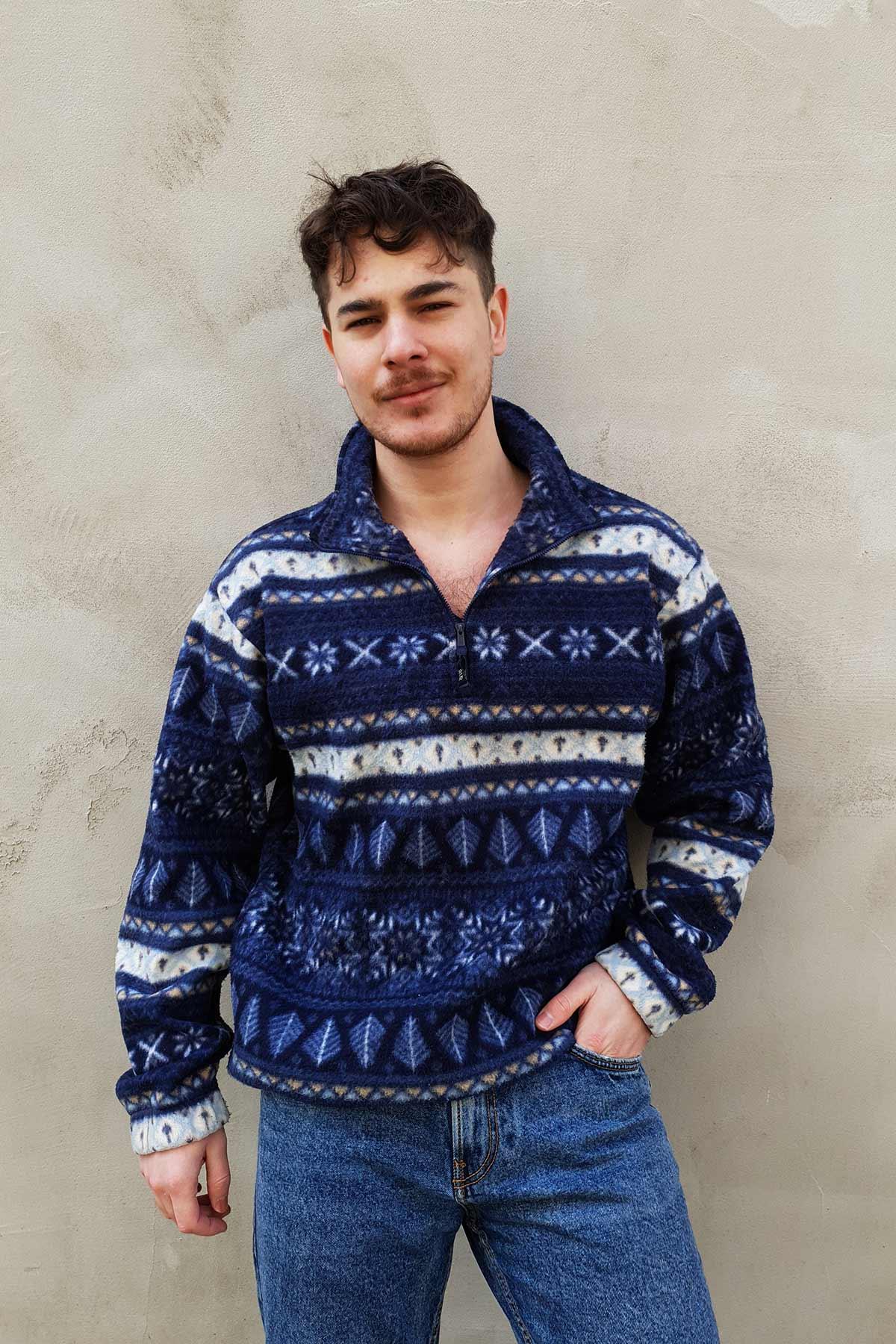 Vintage Desenli Polar