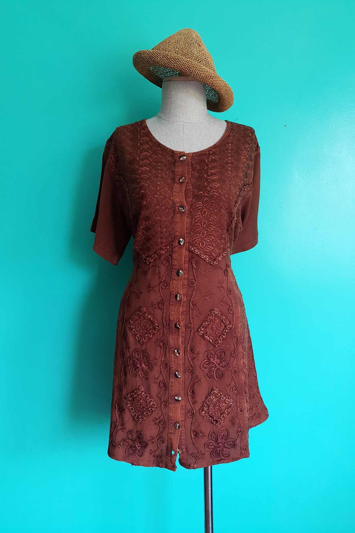 Vintage Etnik Elbise