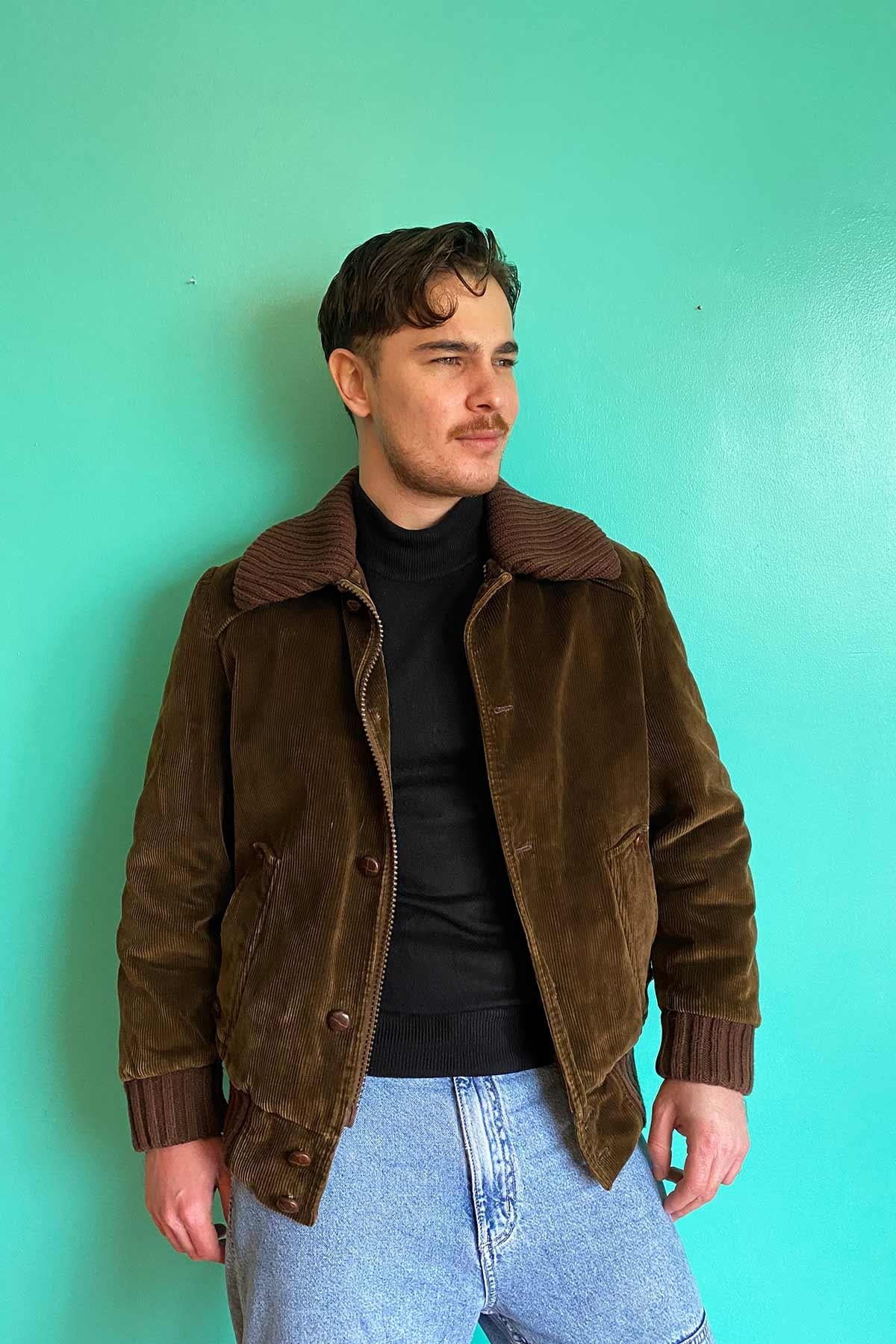 Vintage Fitilli Kadife Mont