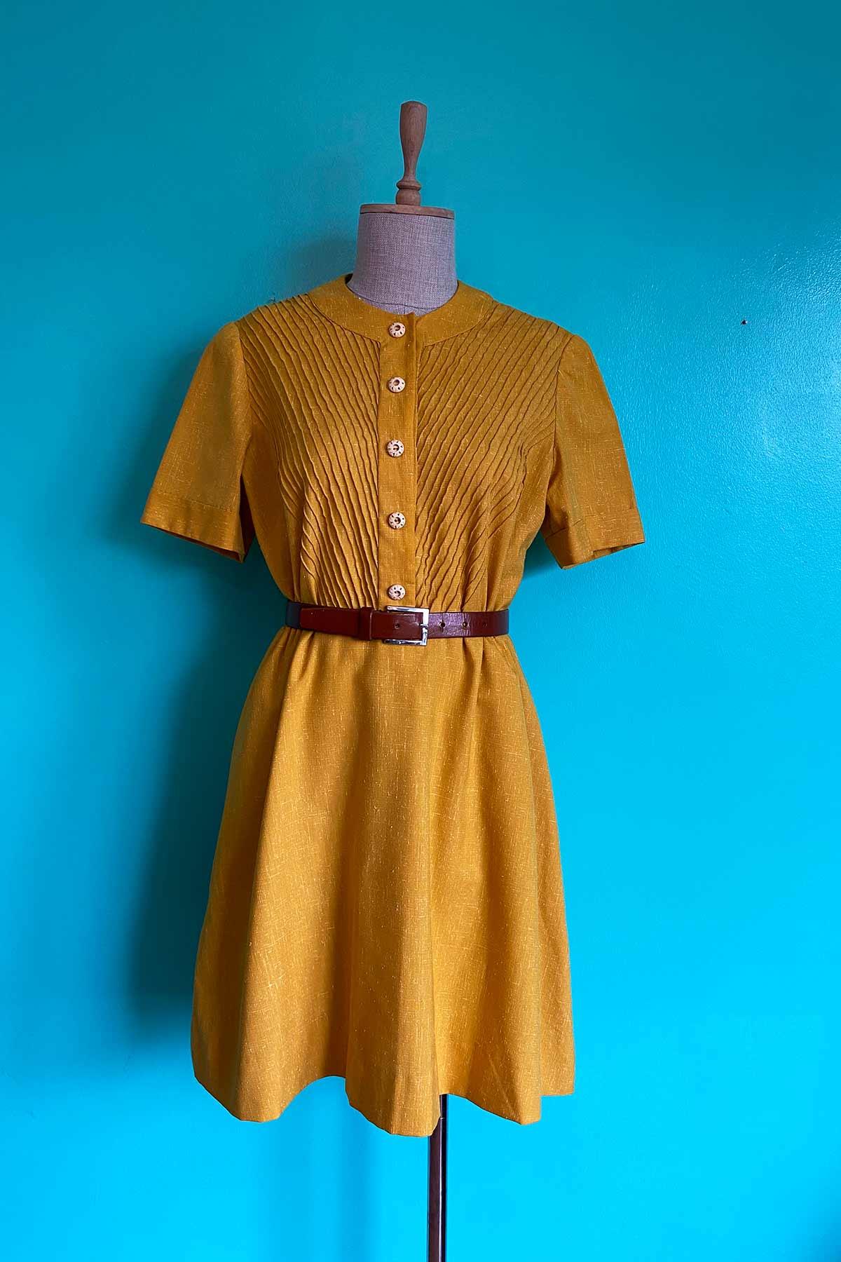 Vintage Hardal Rengi Elbise