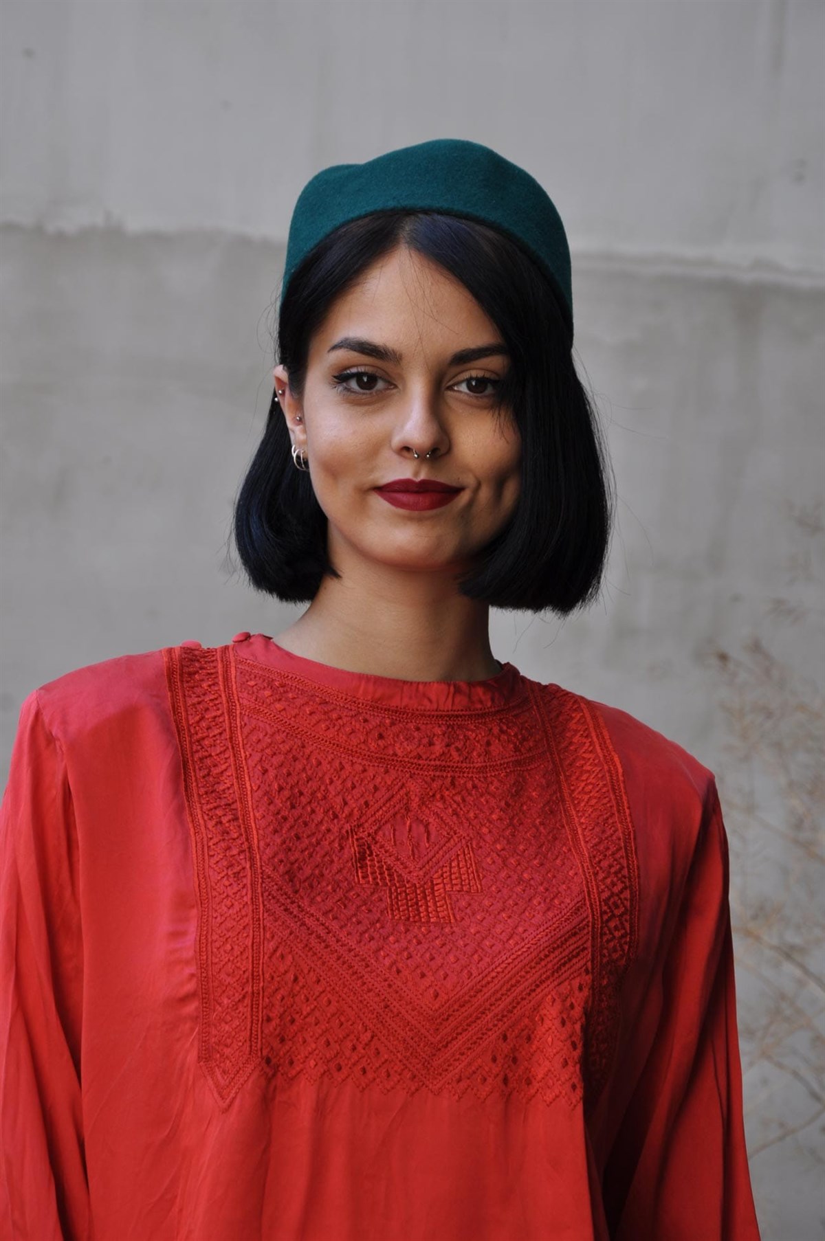 vintage ipek bluz