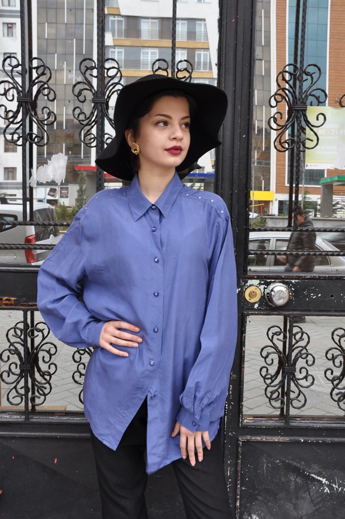 Vintage İpek gömlek