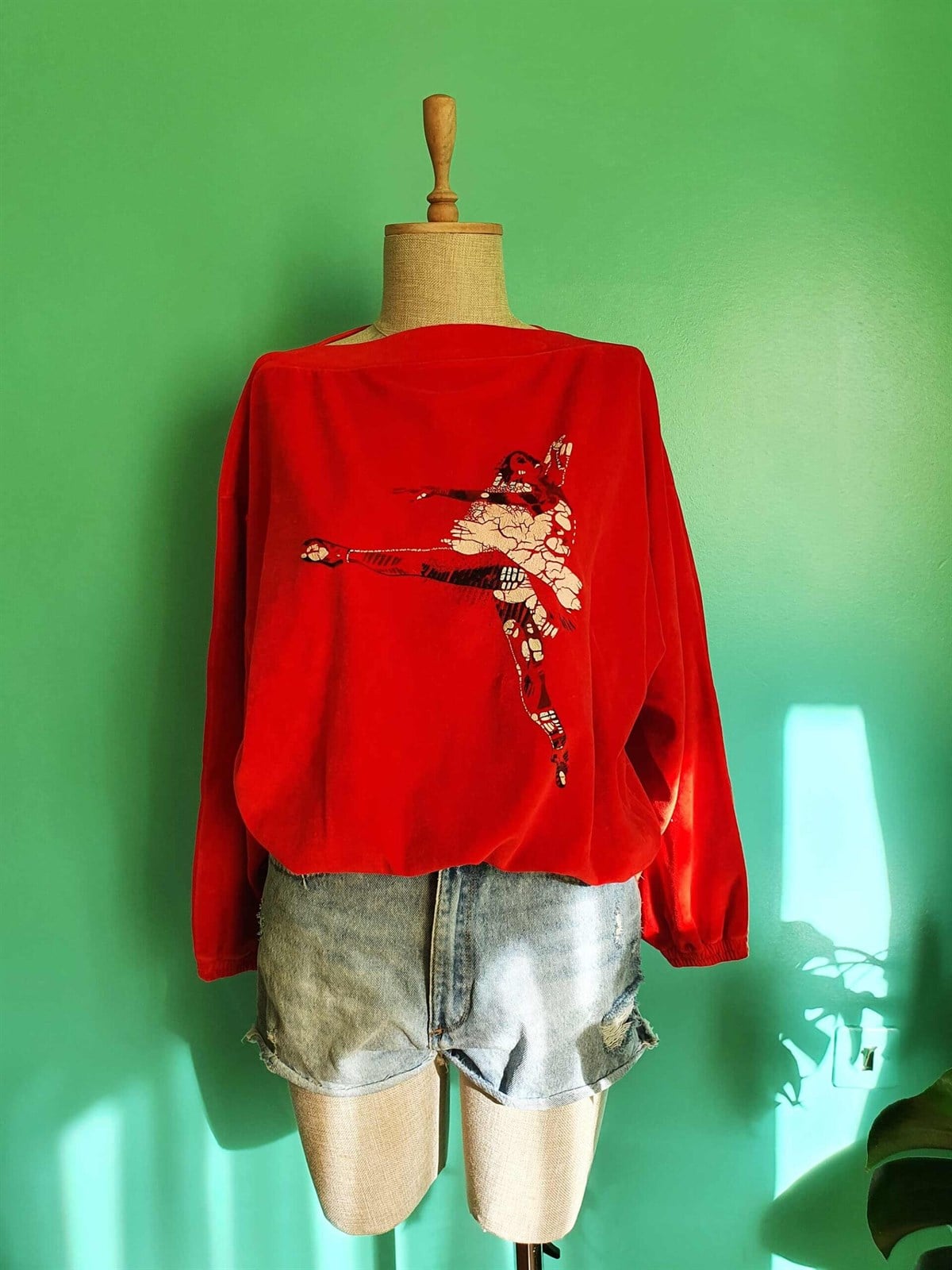 Vintage Kadife Sweatshirt