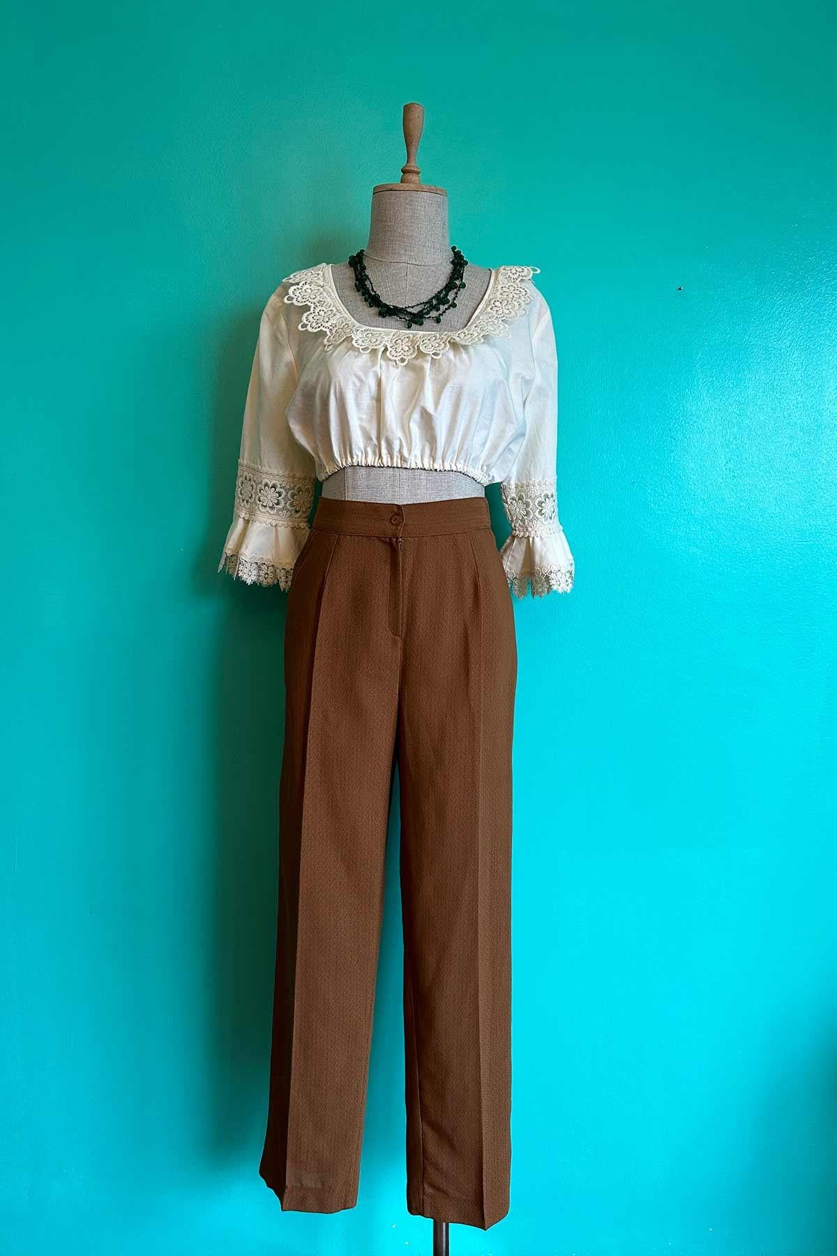 Vintage Kahve Pantolon