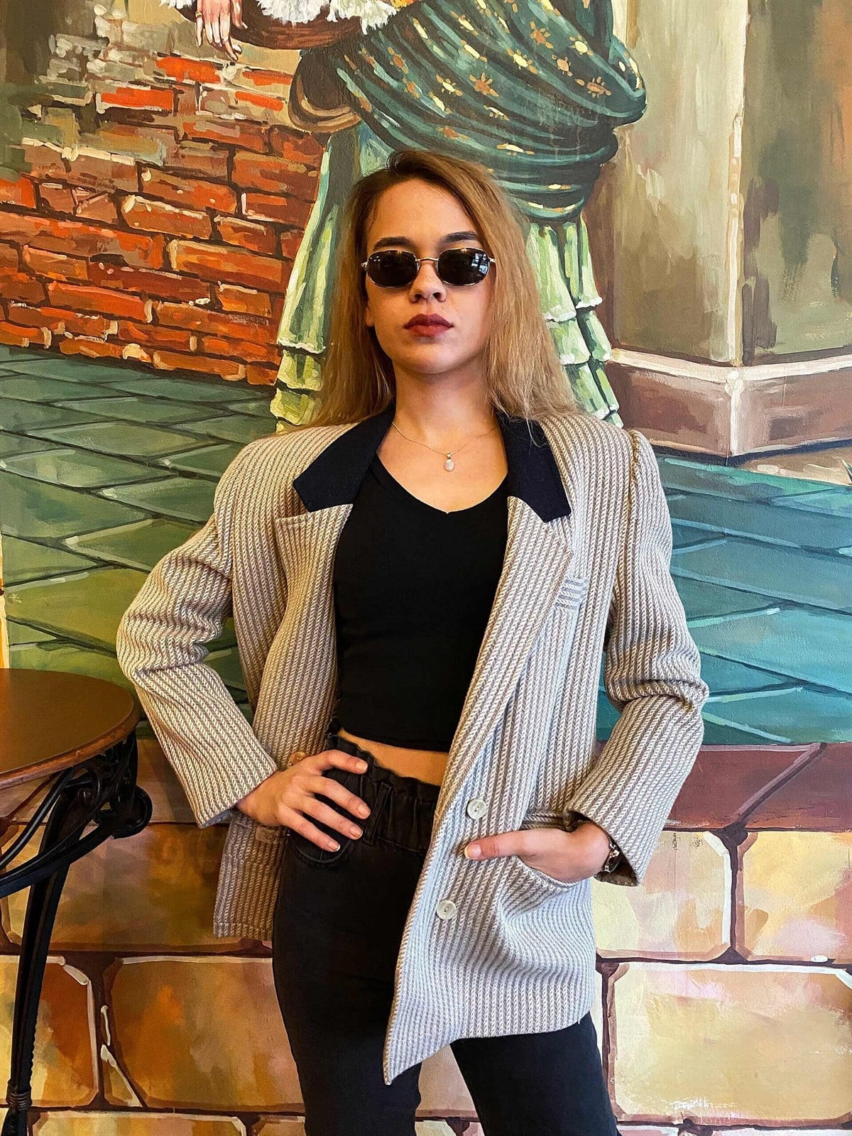 Vintage Kaşe Blazer