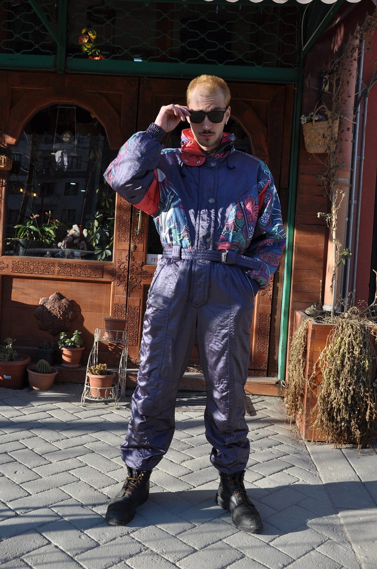 Vintage kayakçı tulum