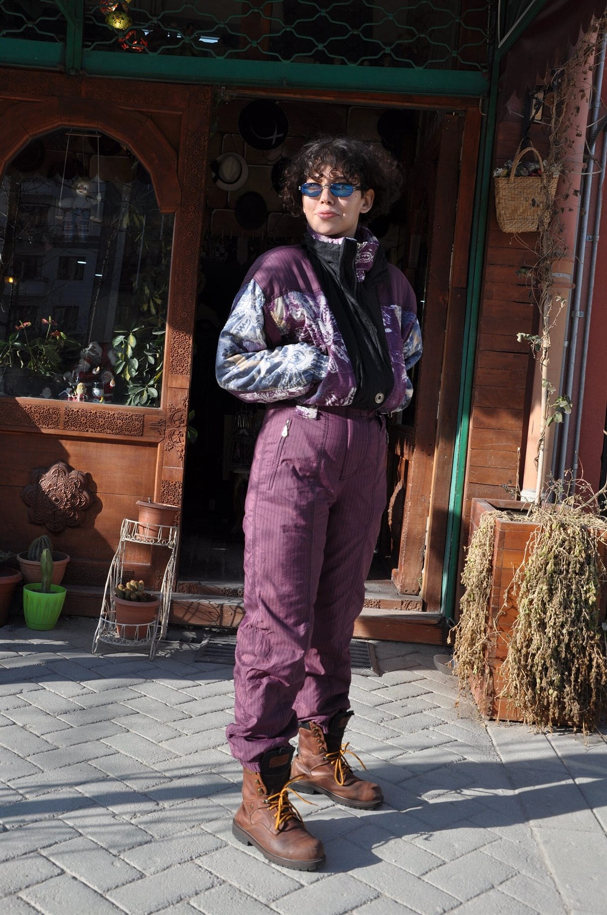 Vintage kayakçı tulum