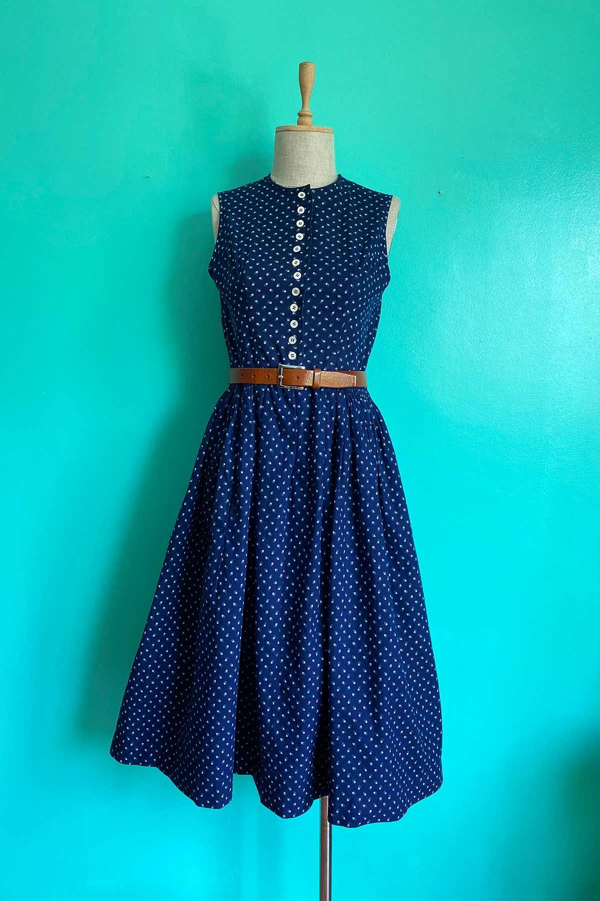 Vintage Keten Elbise