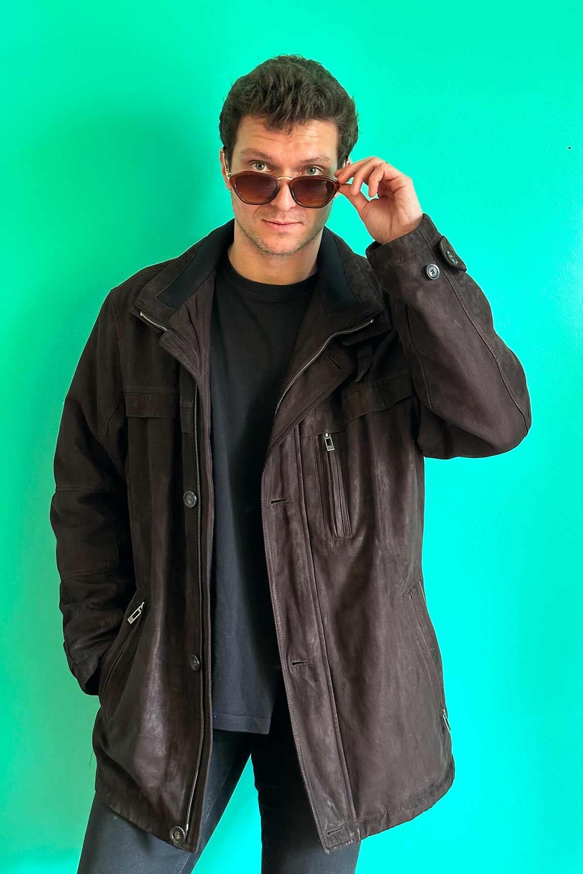 Vintage Koyu Kahve Mont