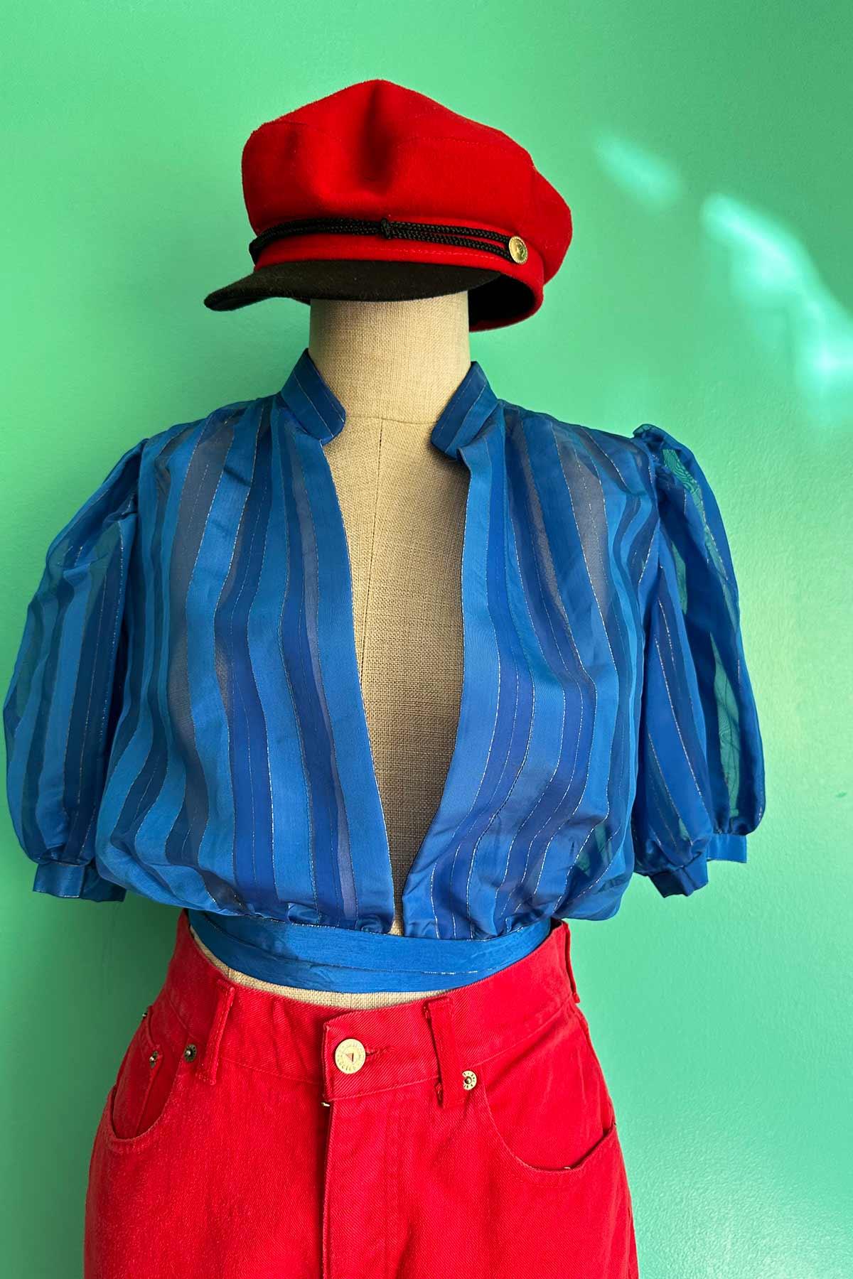 Vintage Mavi Gömlek