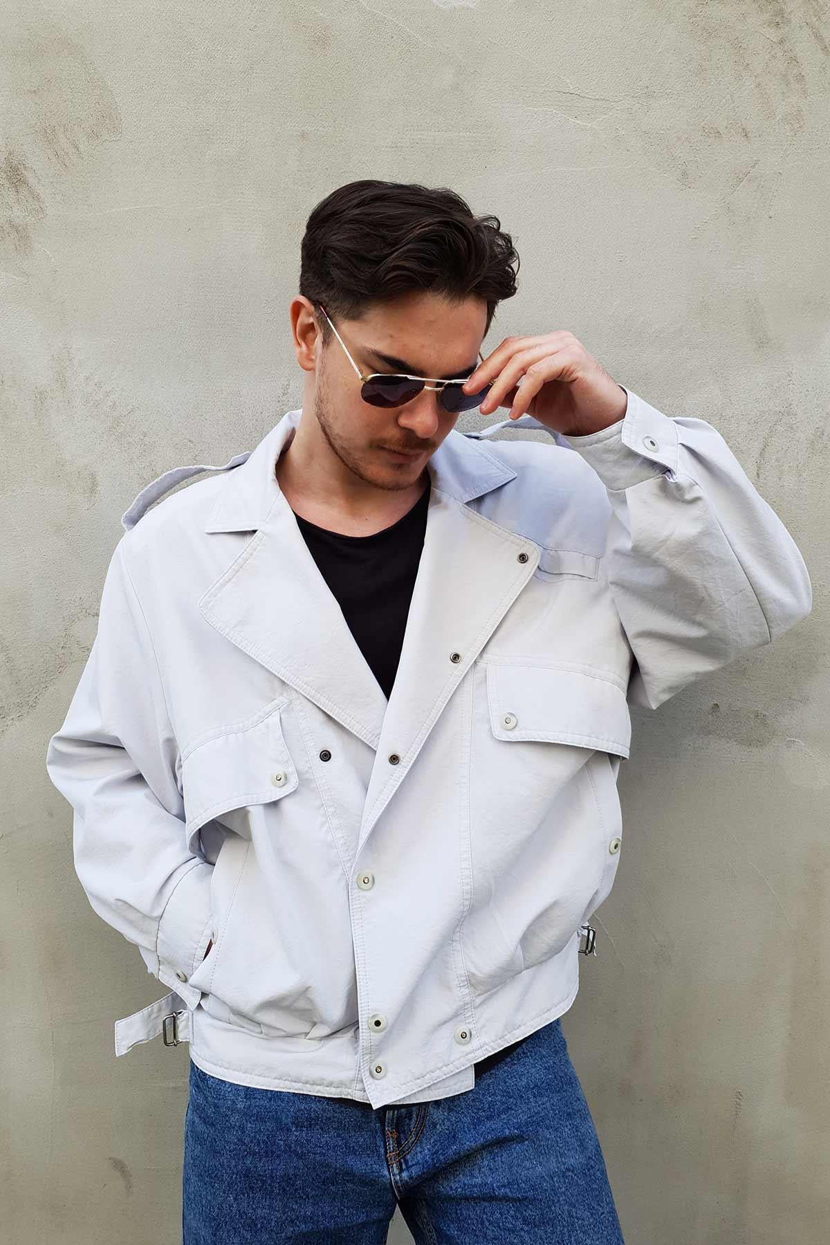Vintage Mevsimlik Bomber Mont