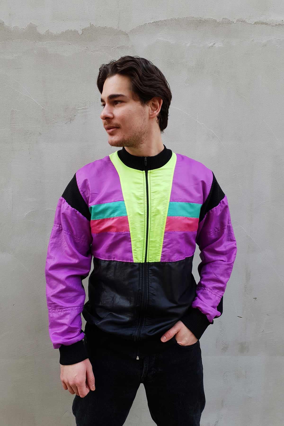 Vintage Mevsimlik Renkli Mont