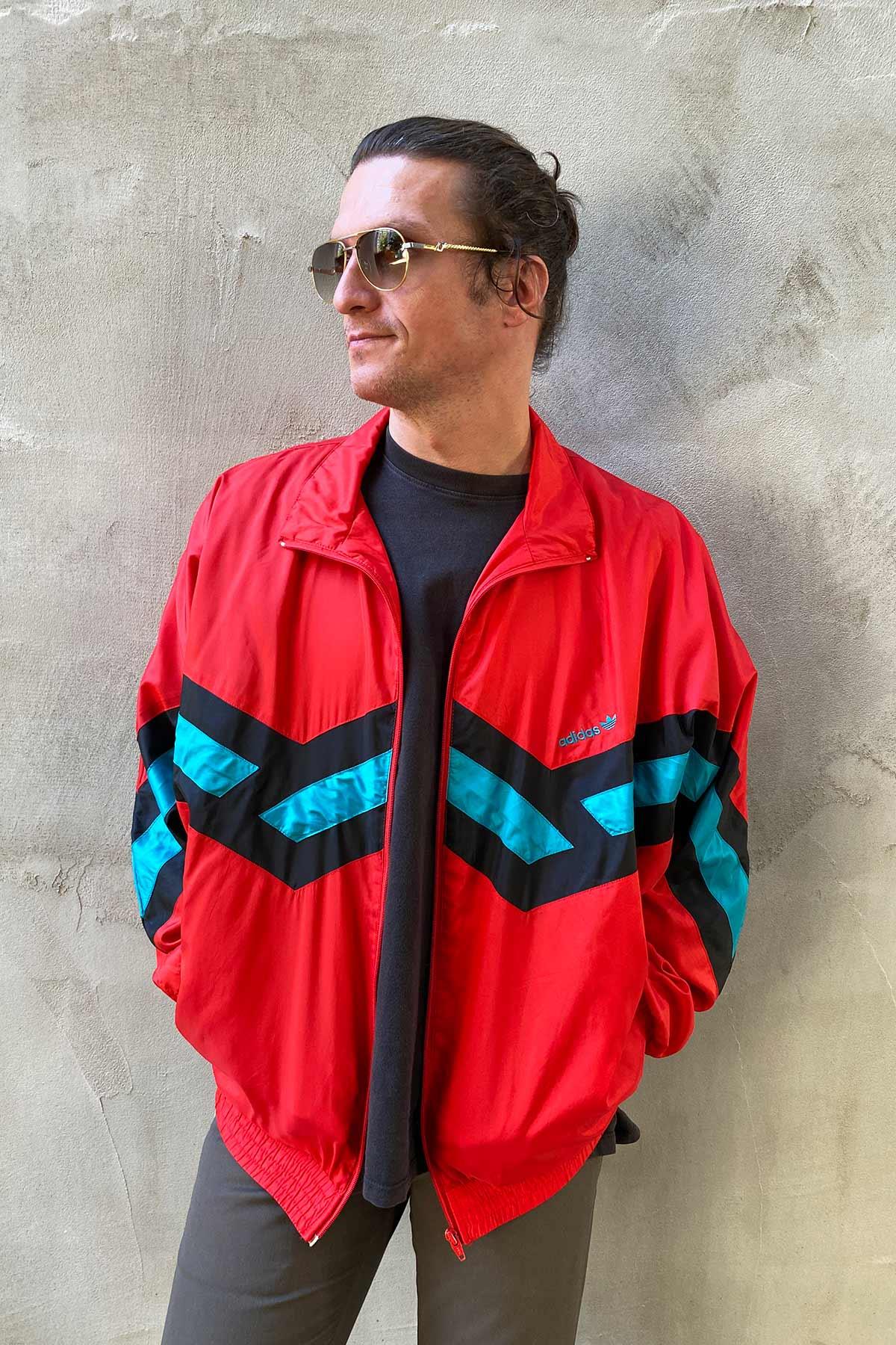 Vintage orj.Adidas Mevsimlik Bomber Mont