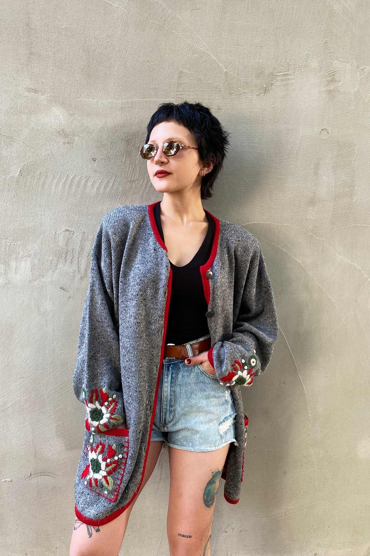 Vintage Oversize Hırka