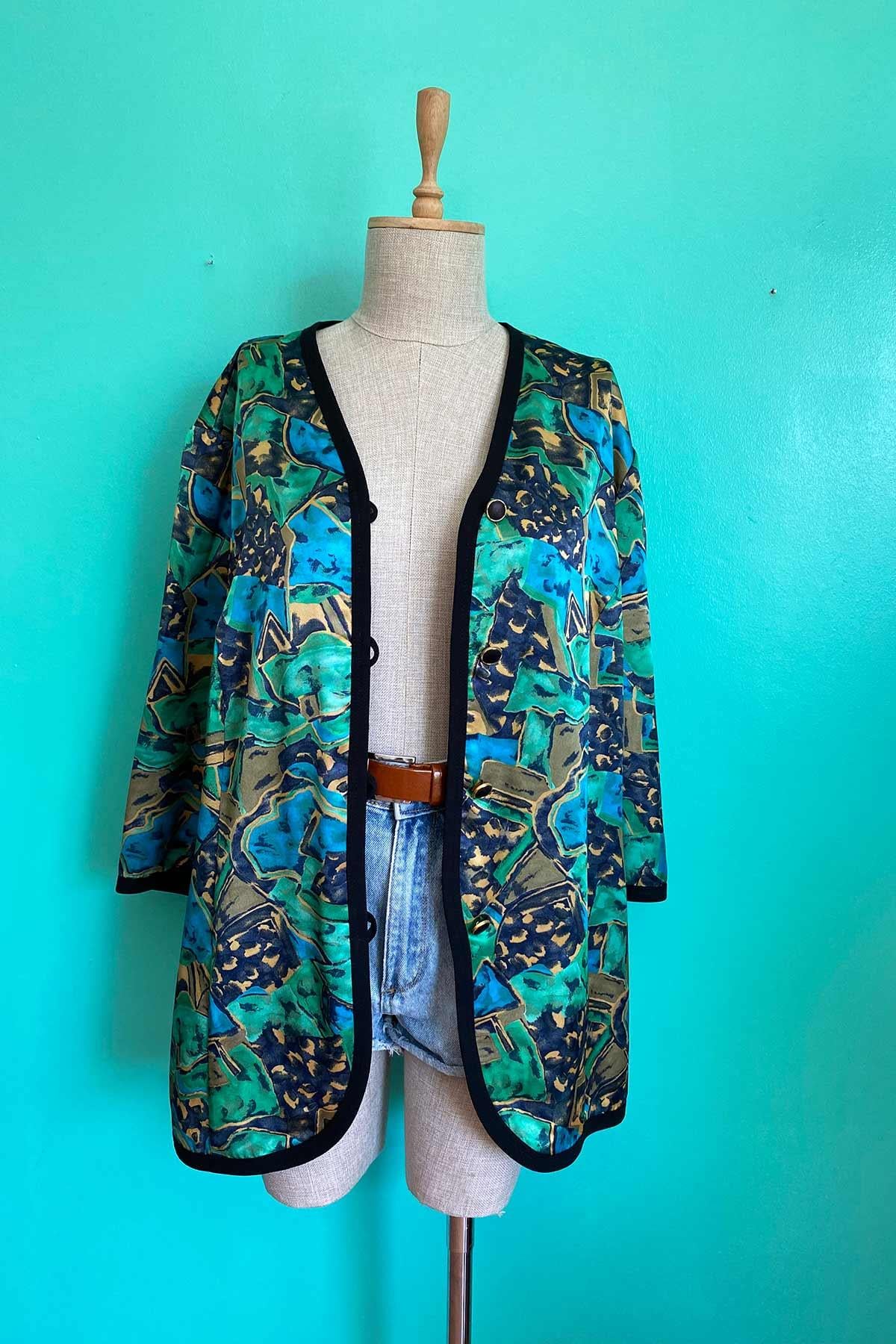 Vintage Oversize Yazlık Ceket Gömlek