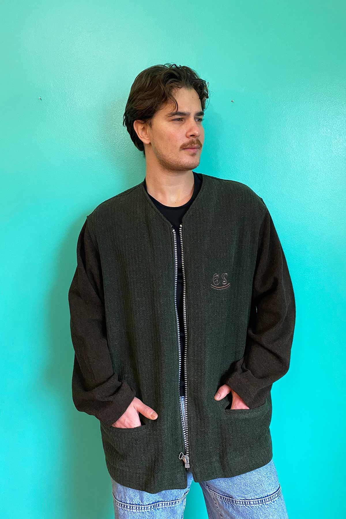 Vintage Oversize Yün Hırka