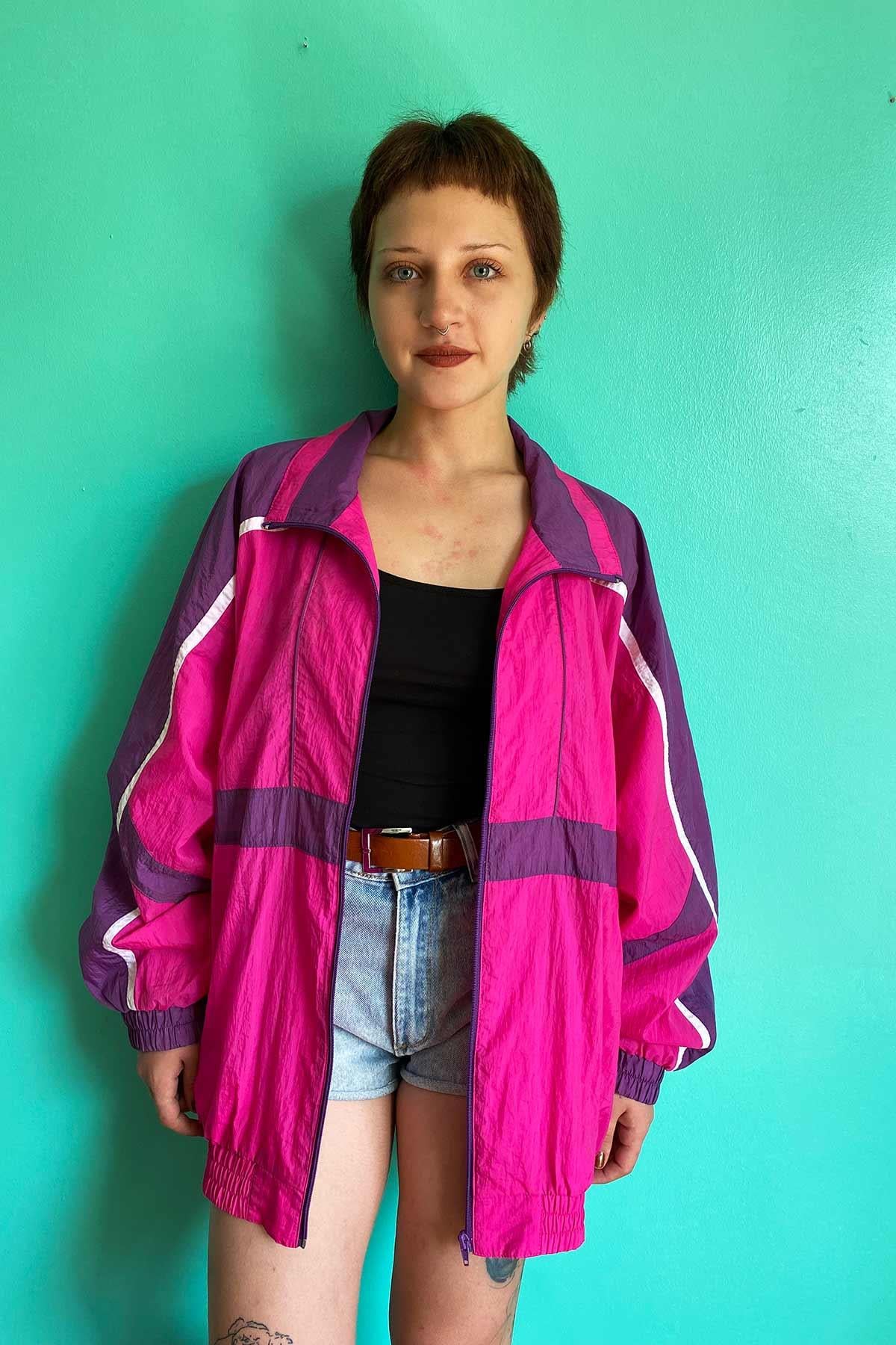 Vintage Pembe Bomber Mont