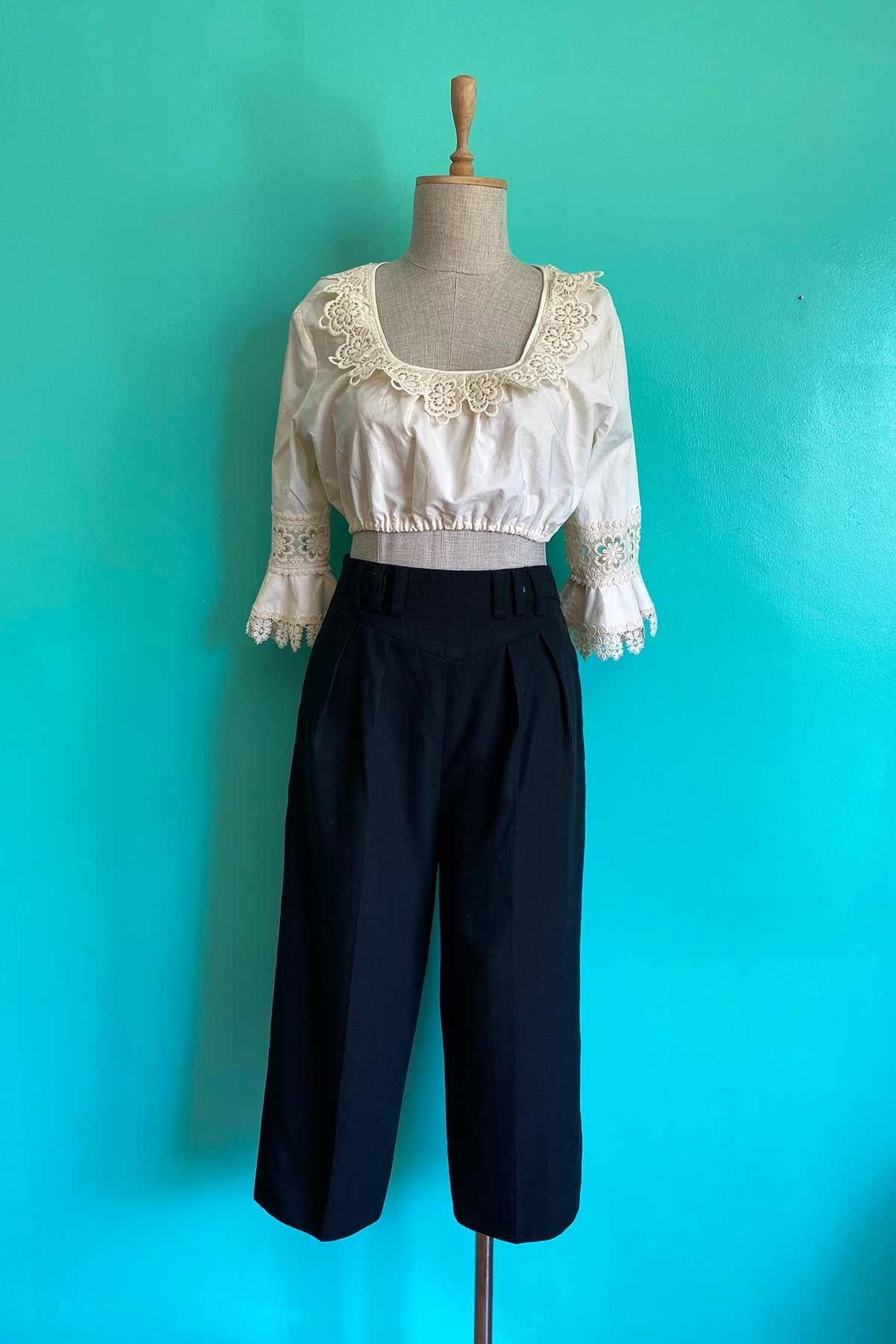 Vintage Siyah Pantolon