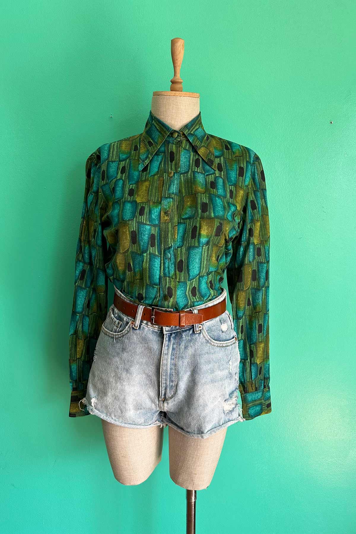 Vintage Sovyet Yaka Gömlek