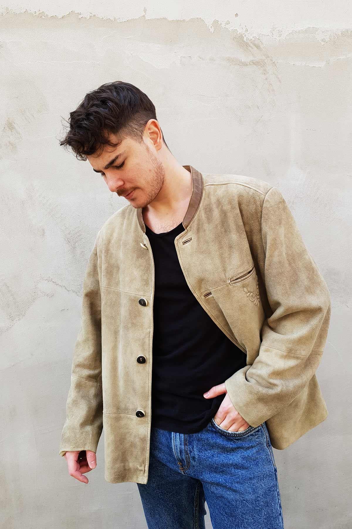 Vintage Süet Deri Ceket