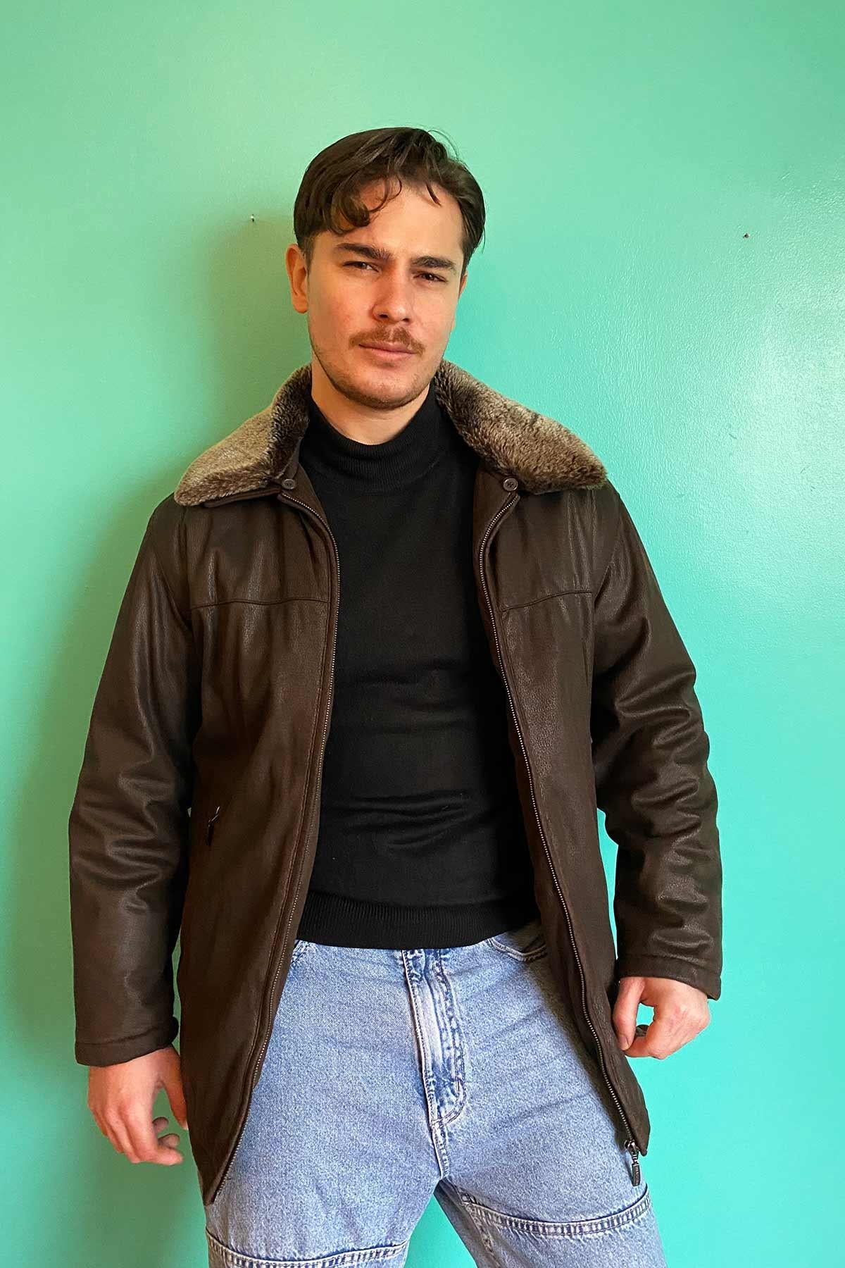 Vintage Süet Kaban