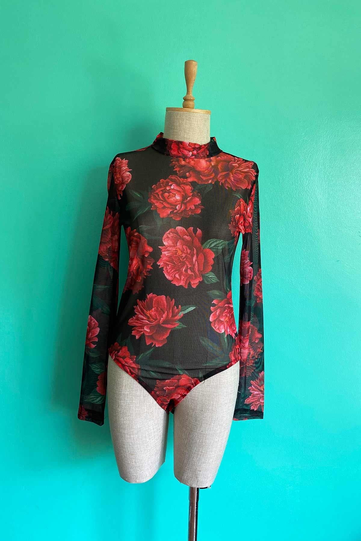 Vintage Transparan Body Suit