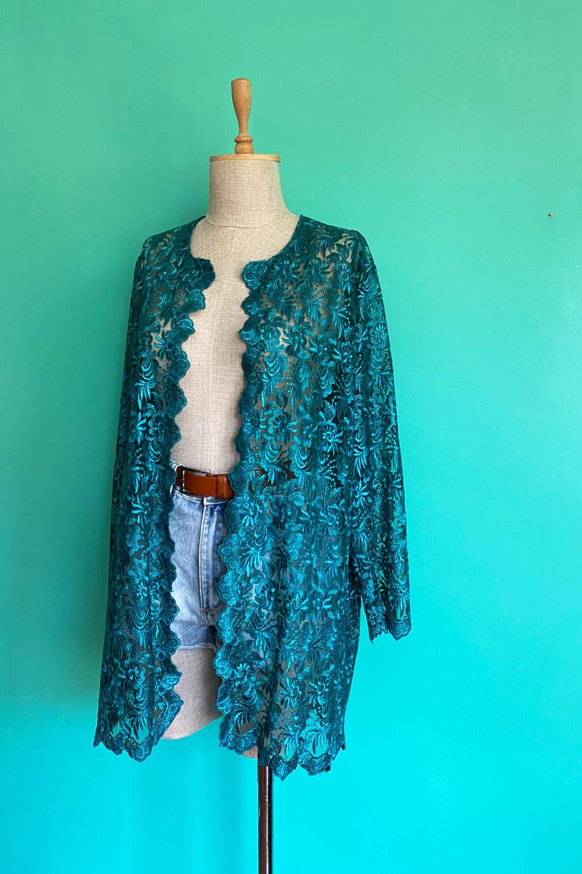 Vintage Transparan Ceket